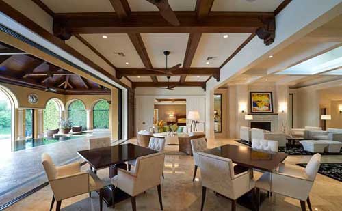 Fort-Charles-home-living-room Residential architect image of home in Naples FL